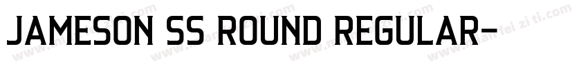 Jameson SS Round Regular字体转换